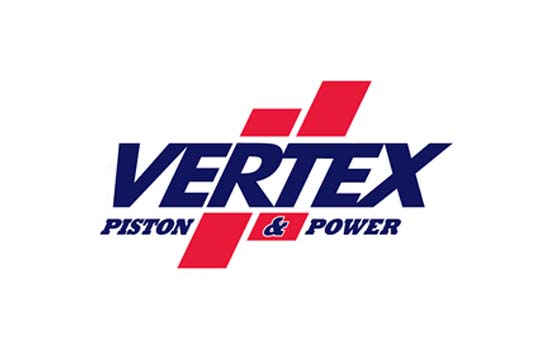Vertex piston and power logo